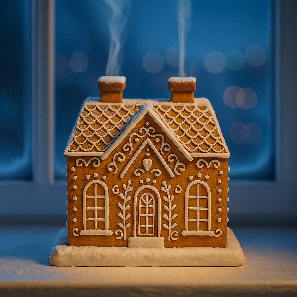 Kominek w kształcie piernikowego domku™